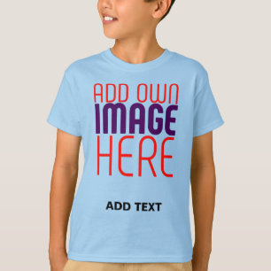 CAMISETA MODELO DE TEXTO DE IMAGEM AZUL CLARO EDITÁVEL MODE