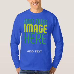 CAMISETA MODELO DE TEXTO DE IMAGEM AZUL ROYAL MODERNO BONIT