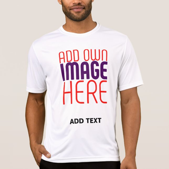 CAMISETA MODELO DE TEXTO DE IMAGEM BRANCA SIMPLES EDITÁVEL  (Frente)