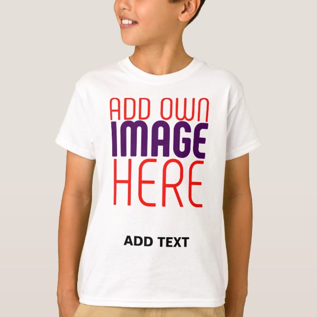 CAMISETA MODELO DE TEXTO DE IMAGEM BRANCA SIMPLES EDITÁVEL  (Frente)