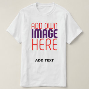 CAMISETA MODELO DE TEXTO DE IMAGEM BRANCA SIMPLES EDITÁVEL