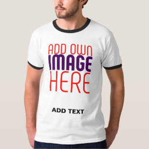 CAMISETA MODELO DE TEXTO DE IMAGEM BRANCA SIMPLES EDITÁVEL 