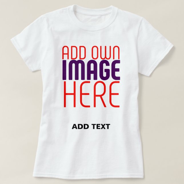 CAMISETA MODELO DE TEXTO DE IMAGEM BRANCA SIMPLES EDITÁVEL  (Frente do Design)