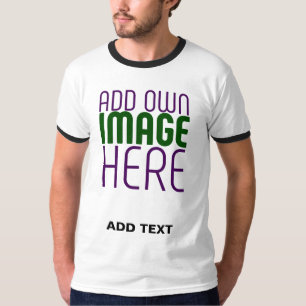 CAMISETA MODELO DE TEXTO DE IMAGEM BRANCA SIMPLES EDITÁVEL 