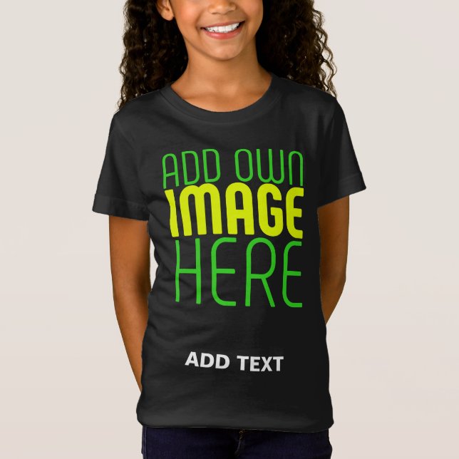 CAMISETA MODELO DE TEXTO DE IMAGEM NEGRA SIMPLES EDITÁVEL M (Frente)