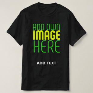 CAMISETA MODELO DE TEXTO DE IMAGEM NEGRA SIMPLES EDITÁVEL M