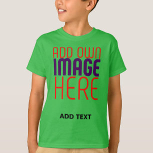 CAMISETA MODELO DE TEXTO DE IMAGEM VERDE DE TREVO EDITÁVEL