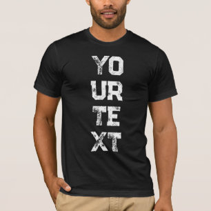 Camiseta Modelo de Texto Distante Mens Moderno Elegante