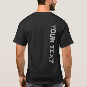 Camiseta Modelo de Texto Personalizado do Mens Impressão La