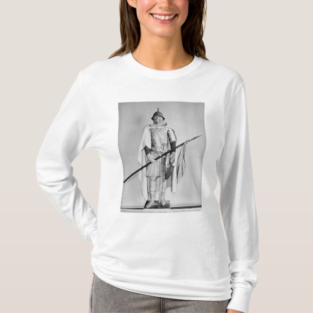 Camiseta Modelo de um cavalryman de Carolingian (Frente)