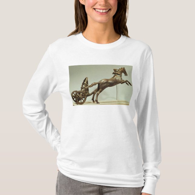 Camiseta Modelo de um chariot de dois cavalos (Frente)