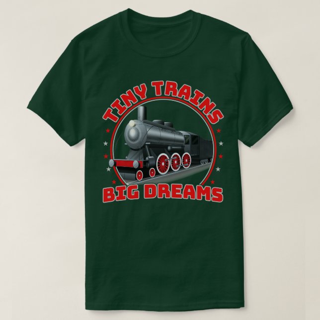 Camiseta Modelo do construtor modelo do comboio locomotiva  (Frente do Design)