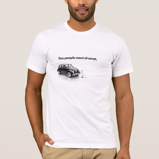 Camiseta Modelo do t-shirt - 1 linha (Frente)