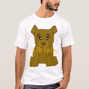Camiseta Modelo do t-shirt do urso de Brown