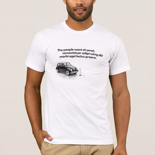 Camiseta Modelo do t-shirt - linha 3 (Frente)