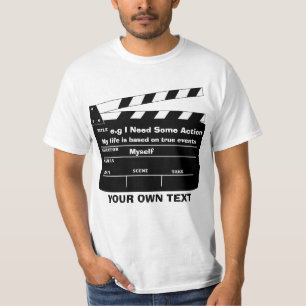 Camiseta Modelo feito sob encomenda do clapperboard