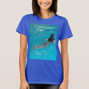 Camiseta Modelo feminino de natação Thunder_Cove