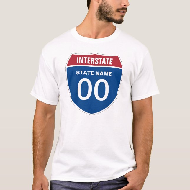 Camiseta Modelo INTERESTADO NOME UM OU DOIS DÍGITOS (Frente)