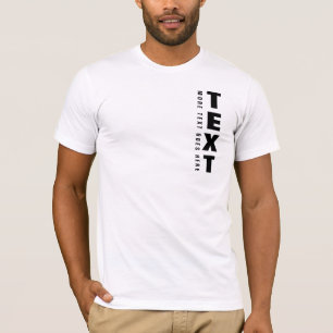 Camiseta Modelo Moderno de Manga Curta Masculina com Texto