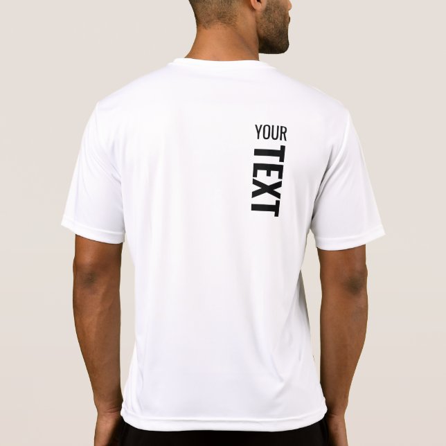 Camiseta Modelo moderno do esporte branco personalizado Imp (Verso)