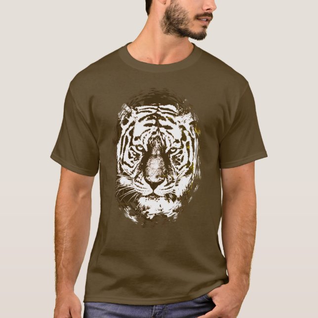 Camiseta Modelo Moderno Elegante Elegante de Cabeça de Trab (Frente)