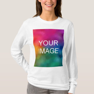 Camiseta Modelo Moderno Elegante Personalizado Manga Longa 
