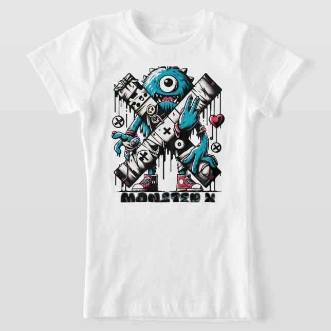 CAMISETA MODELO MONSTER X 001  (Postura )