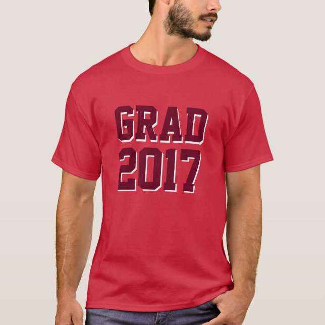 Camiseta Modelo original e Formando ano Classe de 2017 (Frente)