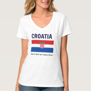 Camiseta Modelo para personalizar a Croácia
