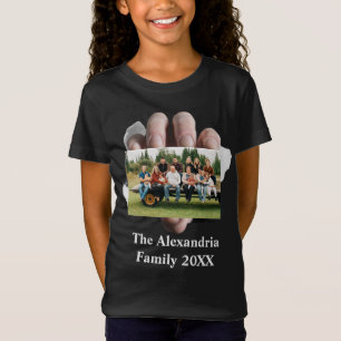 Camiseta Modelo personalizado de foto da família Vintage M