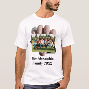 Camiseta Modelo personalizado de foto da família Vintage M