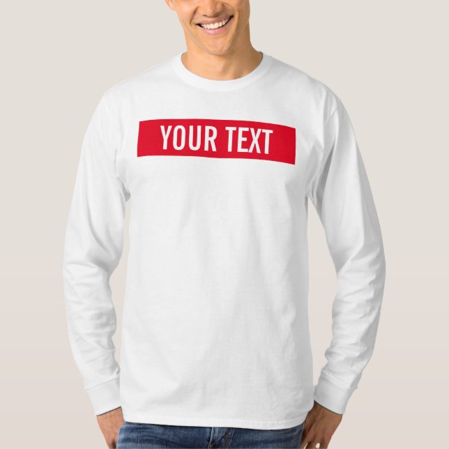 Camiseta Modelo personalizado inclina o branco moderno de m (Frente)