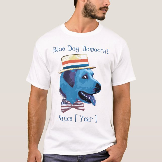 Camiseta Modelo personalizável - Blue Dog Democrat (Frente)
