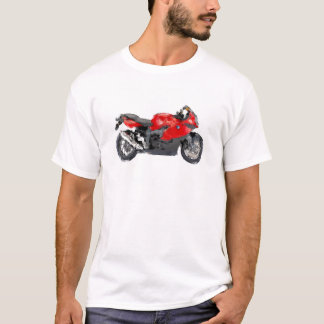 Camiseta Modelo pintado mão da escova da arte de BMW K