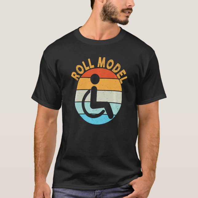 Camiseta Modelo Roll de Deficiência Sensibilização para a P (Frente)