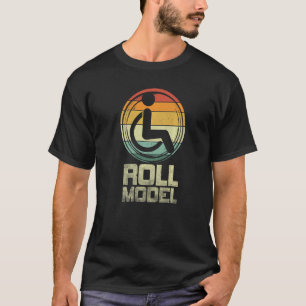 Camiseta Modelo Roll de Deficiência Sensibilização para a P
