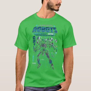 Camiseta Modelo S Robot de Jogo de Vídeo