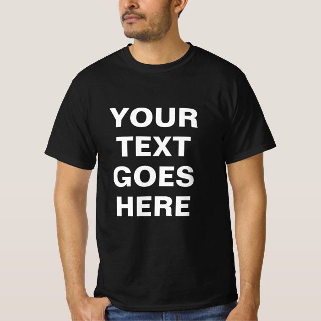 Camiseta Modelo Simples Moderno Adicionar Seu Texto Aqui Me (Frente)