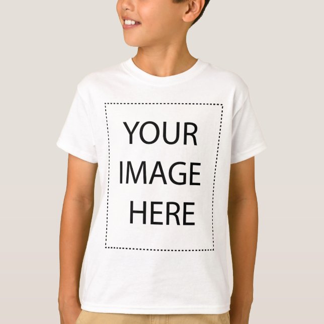 Camiseta Modelo Vertical de Camisola de Frio para Crianças (Frente)
