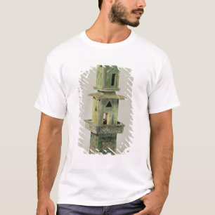 Camiseta Modelo vitrificado verde de uma torre