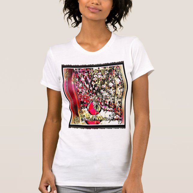 Camiseta Modelos de aves: Peacocks Bonito 01 (Frente)