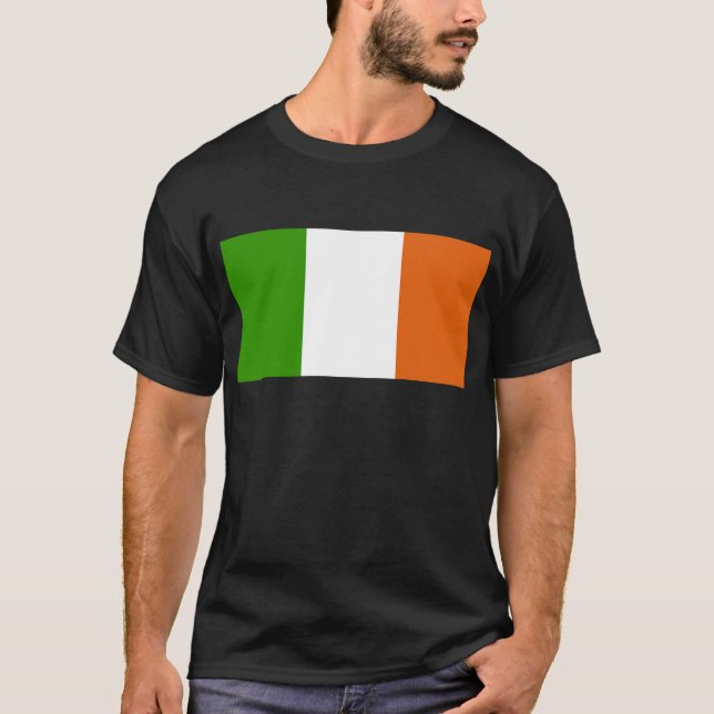Camiseta modelos de bandeira da Irlanda (Frente)