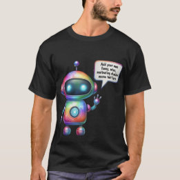 Camiseta Modelos de Cartoon de Memórias do Chatbot de cria