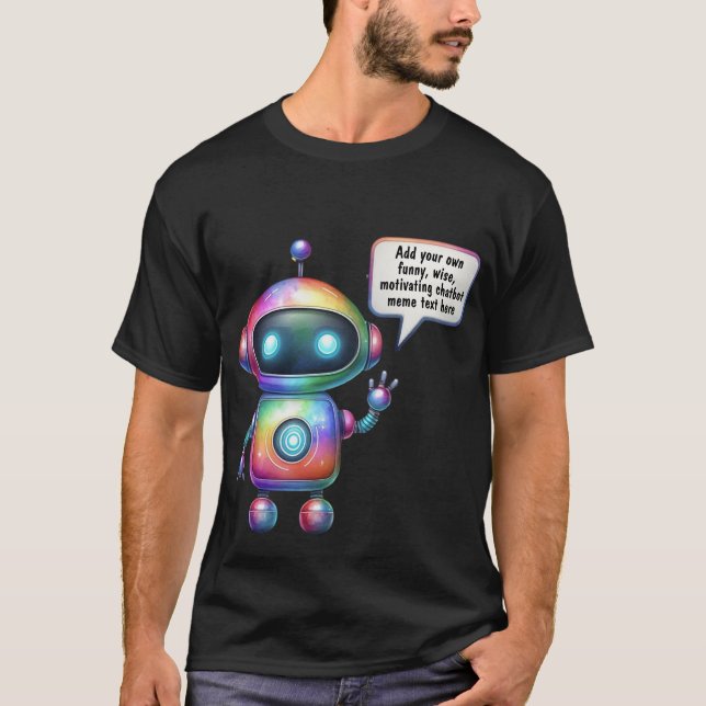 Camiseta Modelos de Cartoon de Memórias do Chatbot de cria (Frente)