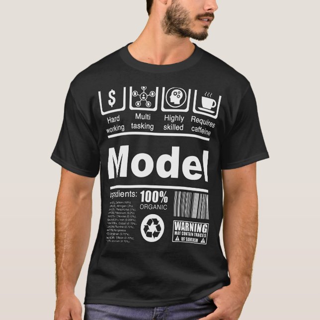 Camiseta Modelos de Fatos Nutricionais para Modelos e Influ (Frente)