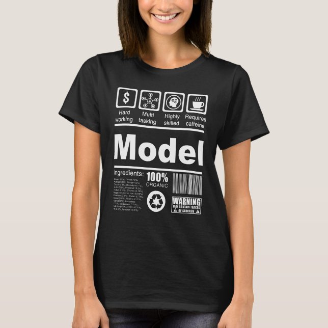 Camiseta Modelos de Fatos Nutricionais para Modelos e Influ (Frente)