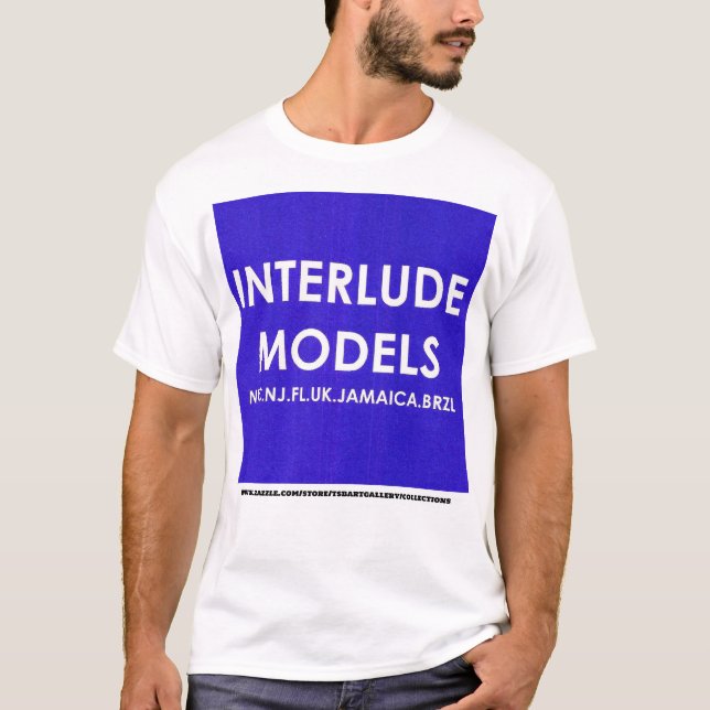Camiseta MODELOS DE INTERLUDE MERCH T-Shirt básico escuro (Frente)