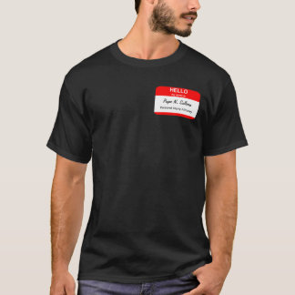 Camiseta Modelos do Nome de etiqueta vazio