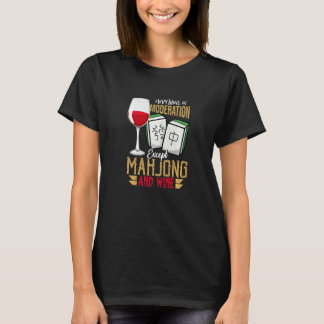 Camiseta Moderação Exceto Mahjong E Wine China Mahjong