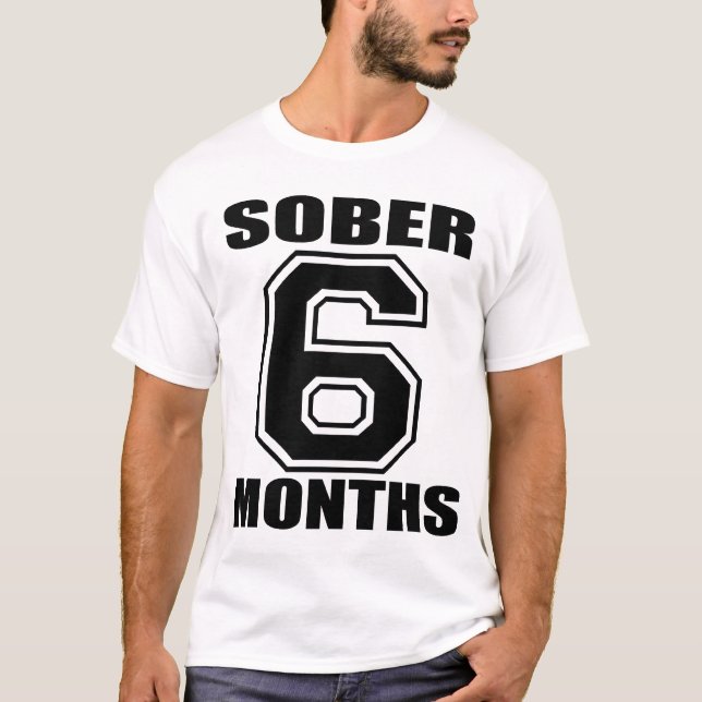 CAMISETA MODERE 6 MESES DE PRETO NO TANQUE BRANCO (Frente)